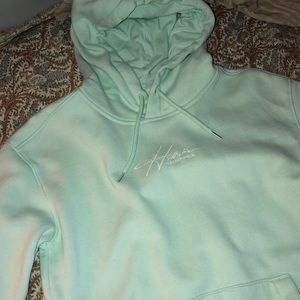hollister mint hoodie